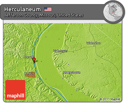 Physical 3D Map of Herculaneum