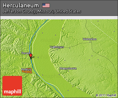 Physical 3D Map of Herculaneum
