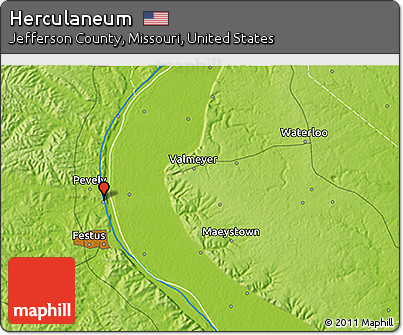 Physical 3D Map of Herculaneum