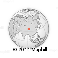 Outline Map of the Area around 38° 9' 19" N, 92° 43' 29" E, rectangular outline