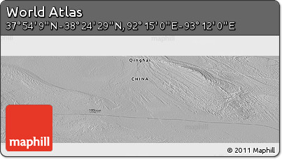Physical Panoramic Map of the Area around 38° 9' 19" N, 92° 43' 29" E