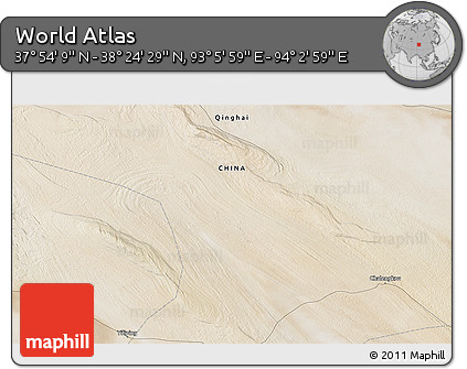 Satellite 3D Map of the Area around 38° 9' 19" N, 93° 34' 29" E
