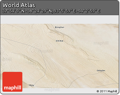 Satellite 3D Map of the Area around 38° 9' 19" N, 93° 34' 29" E