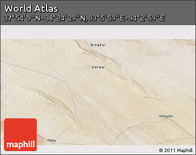 Satellite 3D Map of the Area around 38° 9' 19" N, 93° 34' 29" E