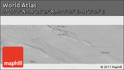Physical Panoramic Map of the Area around 38° 9' 19" N, 93° 34' 29" E