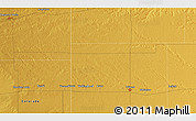 Physical 3D Map of the area around 38° 36' 25" N, 101° 55' 30" W
