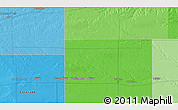 Political 3D Map of the area around 38° 36' 25" N, 101° 55' 30" W