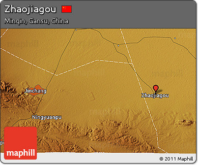 Physical 3D Map of Zhaojiagou