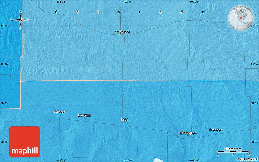 Political Map of Kit Carson