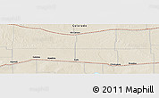 Shaded Relief Panoramic Map of the area around 38° 36' 25" N, 102° 46' 30" W