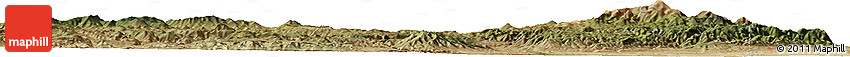 Satellite Horizon Map of Canon City