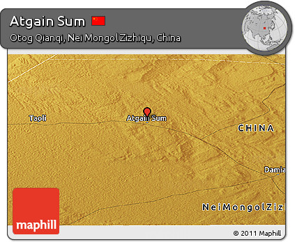 Physical Panoramic Map of Atgain Sum