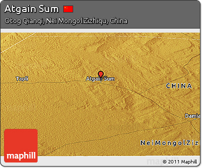 Physical Panoramic Map of Atgain Sum