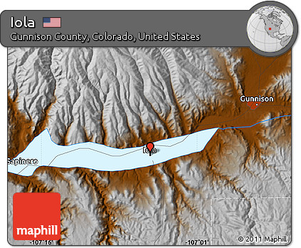 Physical Map of Iola