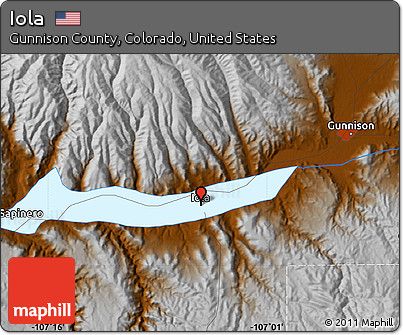 Physical Map of Iola