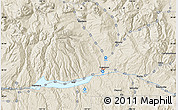 Shaded Relief Map of Iola