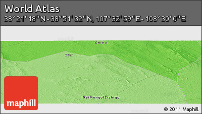 Political Panoramic Map of the Area around 38° 36' 25" N, 108° 1' 30" E