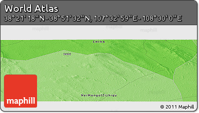 Political Panoramic Map of the Area around 38° 36' 25" N, 108° 1' 30" E