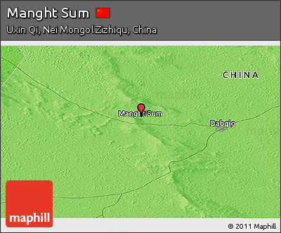 Political Panoramic Map of Manght Sum