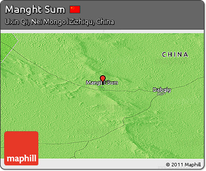 Political Panoramic Map of Manght Sum