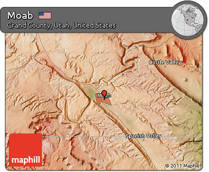 Satellite Map of Moab