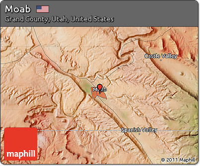Satellite Map of Moab