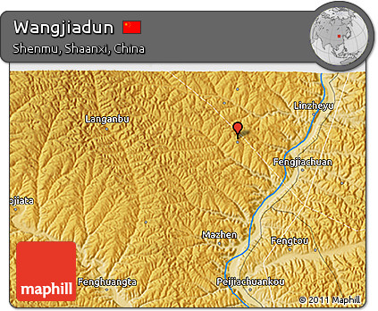 Physical 3D Map of Wangjiadun