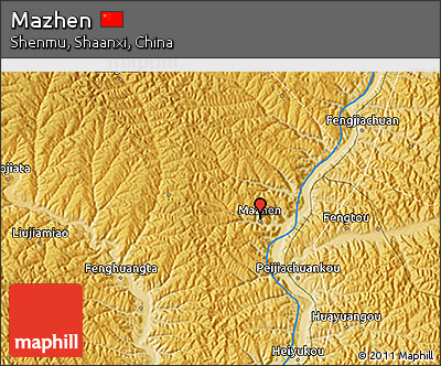 Physical 3D Map of Mazhen