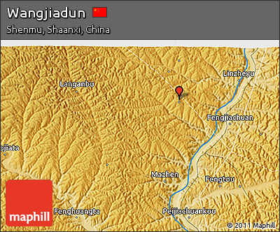 Physical 3D Map of Wangjiadun