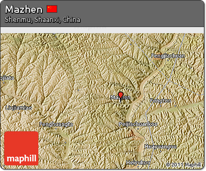 Satellite 3D Map of Mazhen