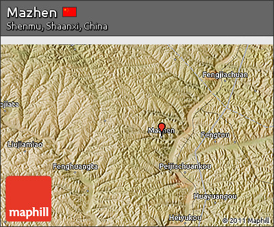 Satellite 3D Map of Mazhen