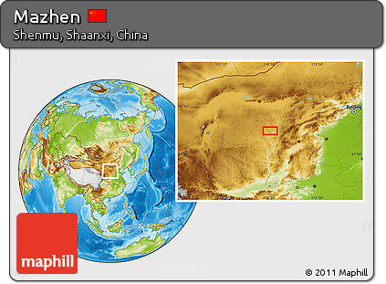 Physical Location Map of Mazhen