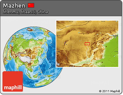 Physical Location Map of Mazhen