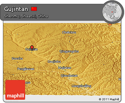 Physical Panoramic Map of Gujintan
