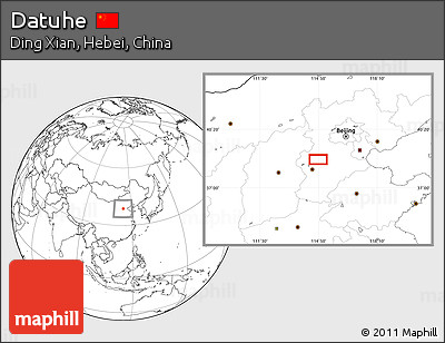 Blank Location Map of Datuhe