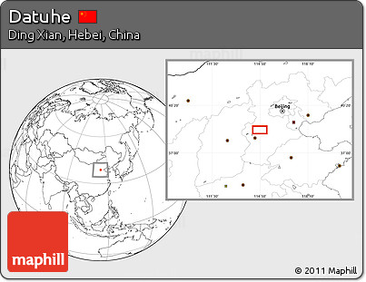 Blank Location Map of Datuhe