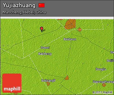 Physical 3D Map of Yujiazhuang