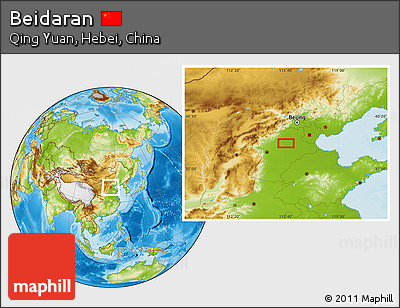 Physical Location Map of Beidaran