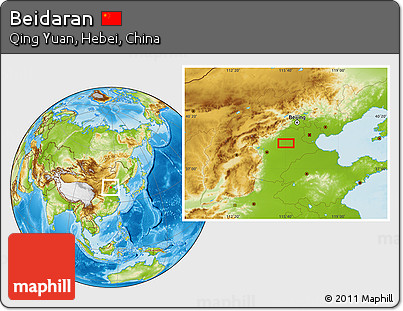 Physical Location Map of Beidaran