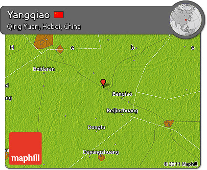 Physical Map of Yangqiao