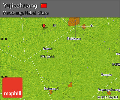 Physical Map of Yujiazhuang