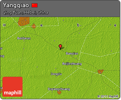 Physical Map of Yangqiao