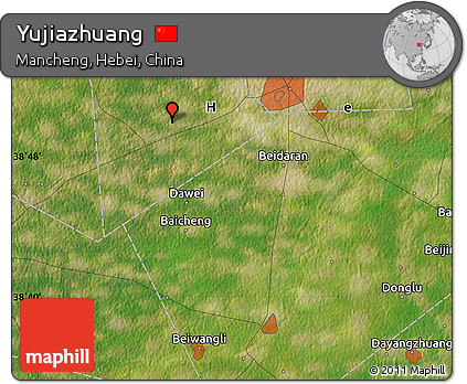 Satellite Map of Yujiazhuang