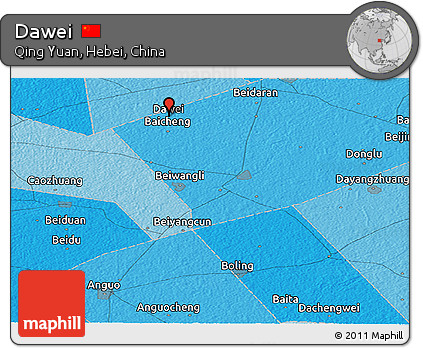 Political Panoramic Map of Dawei