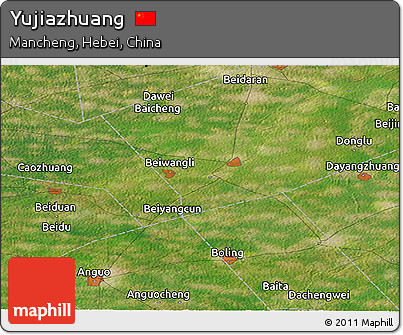 Satellite Panoramic Map of Yujiazhuang