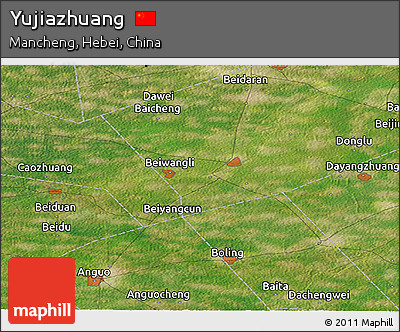 Satellite Panoramic Map of Yujiazhuang
