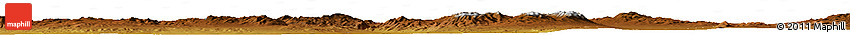 Physical Horizon Map of the Area around 38° 36' 25" N, 118° 4' 29" W