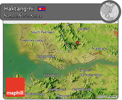 Satellite 3D Map of Haktang-ni