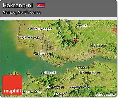Satellite 3D Map of Haktang-ni