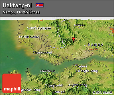 Satellite 3D Map of Haktang-ni